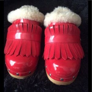Uggs Red Clogs